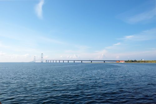 Bild-Nr 138: Brücke über den Grosser Belt in der Mittagssonne, Dänemark